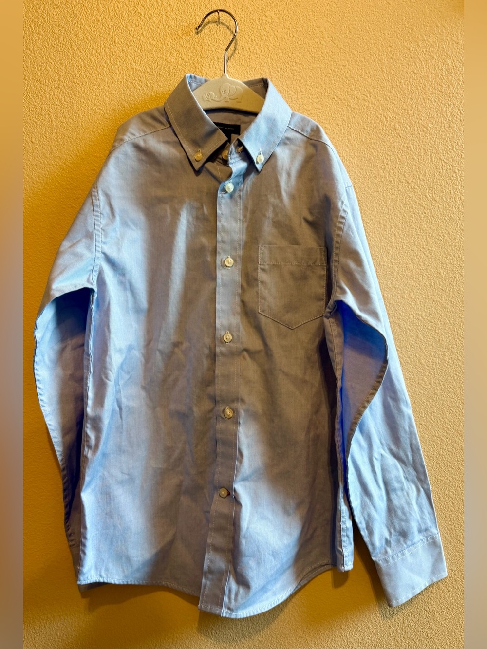 Tommy Hilfiger Classic Light Blue Button-Down Oxford Shirt - Boy's
